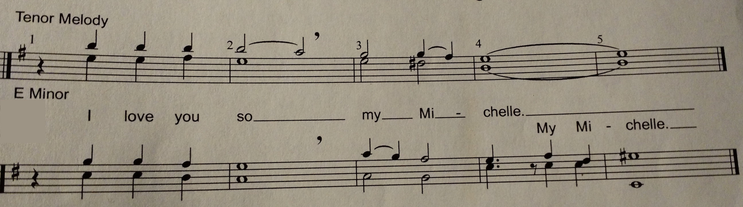 Barbershop Tags - My Michelle