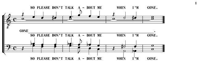 please don t talk about me when i m gone lead sheet