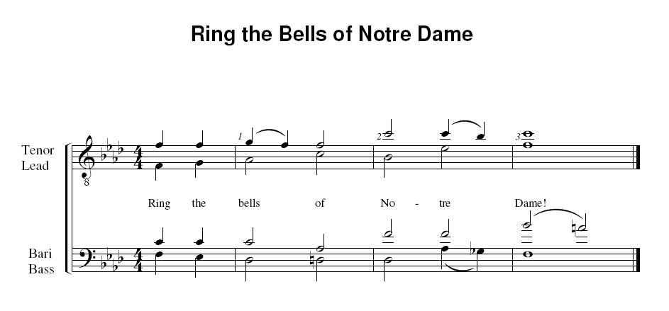 Barbershop Tags - Ring the Bells of Notre Dame