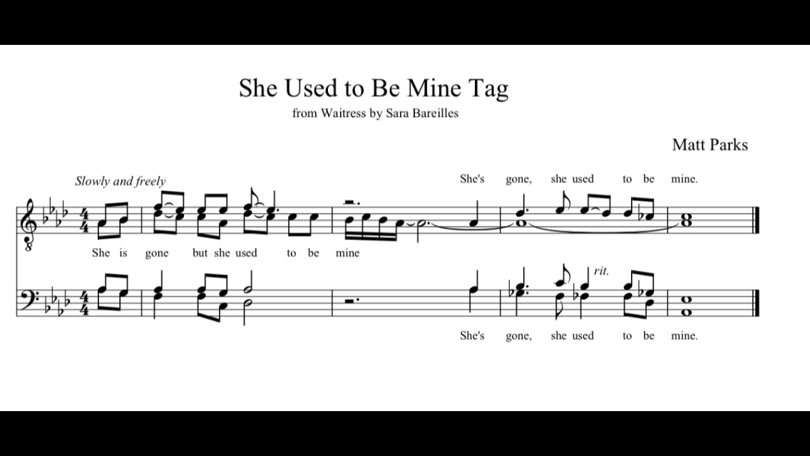 Tags She Used to Be Mine (from Waitress)